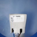 Wall light in frosted glass by Lucien Gau (ca. 1980)