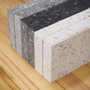 Floor plinth 'Pai' in Bomarbre terrazzo (L. 30 cm)