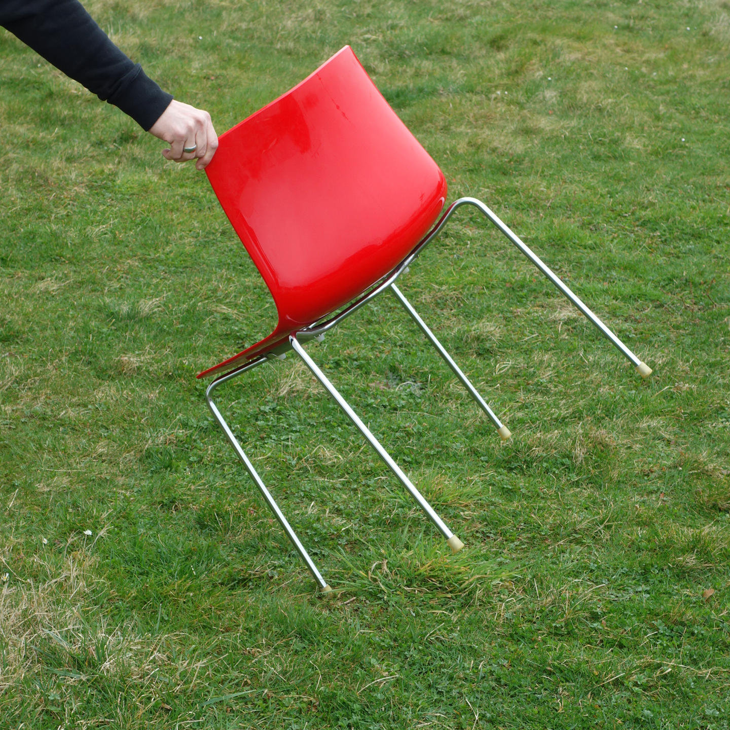 Stackable chair 'Catifa 46' by Lievore Altherr Molina for Arper (ca. 2004) - Red