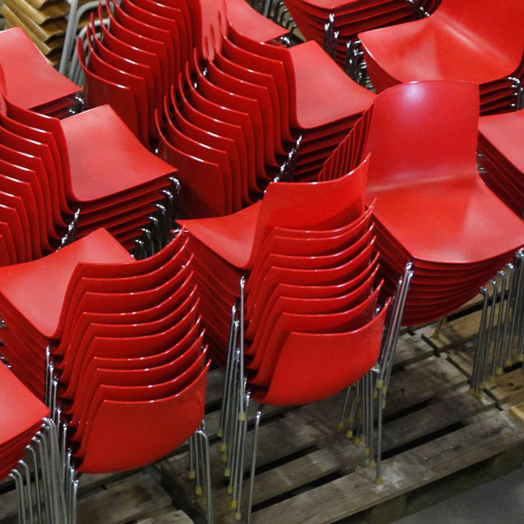 Stackable chair 'Catifa 46' by Lievore Altherr Molina for Arper (ca. 2004) - Red