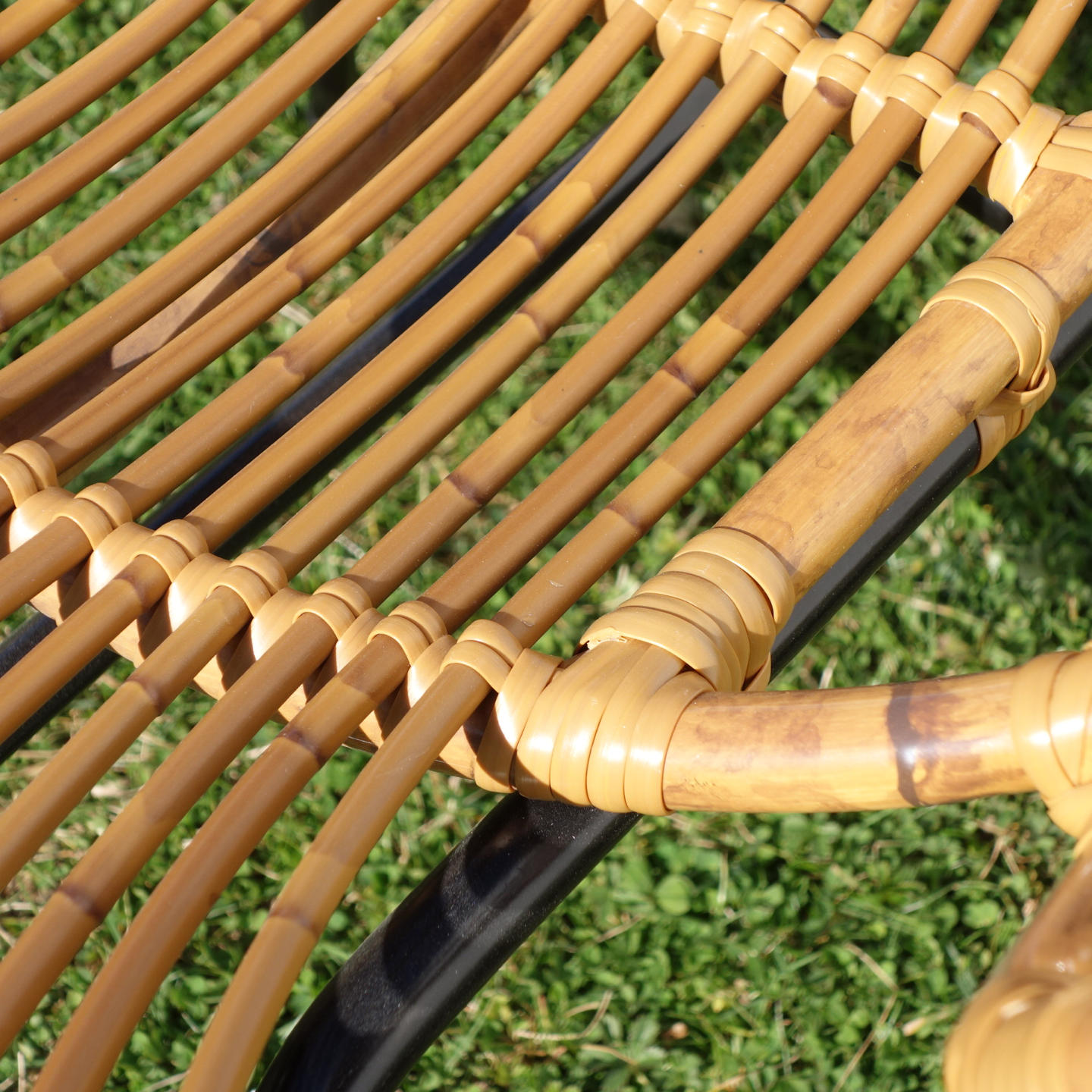 Rattan armchair 'Twine AC' by Satelliet