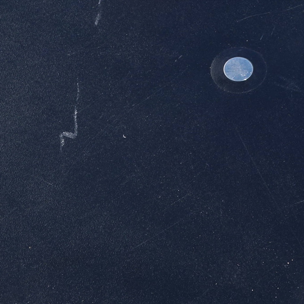 Coffee table with polypropylene tabletop and chromed steel legs by Baleri (Ø 55 cm)