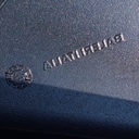 Coffee table with polypropylene tabletop and chromed steel legs by Baleri (Ø 55 cm)