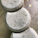 Interlocking palisade pole in recycled plastic by Govaplast (Various lengths)