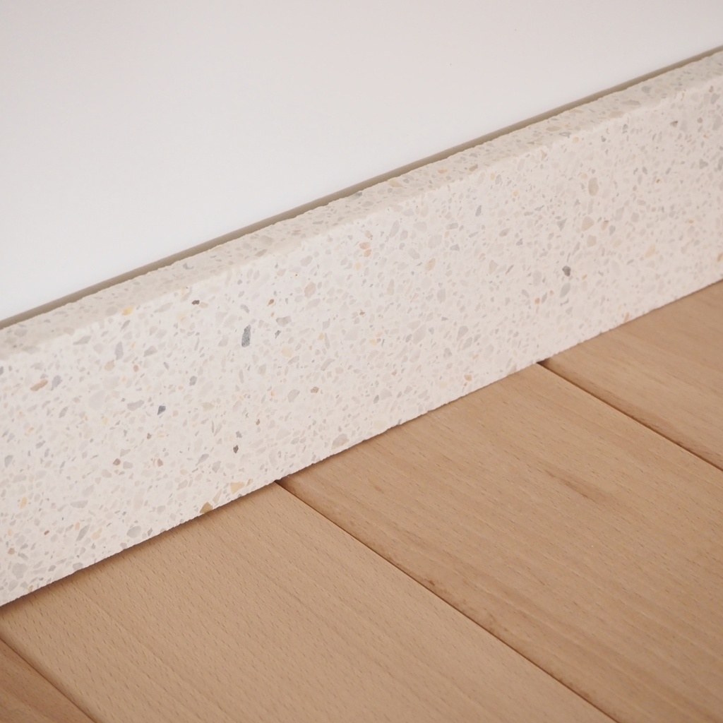 Floor plinth 'Marta' in terrazzo 'Vetisol Cristo' (L. 50 x H. X cm)