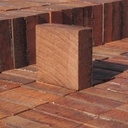 Reclaimed end grain parquet in afzelia wood (7 x 7 cm) - Sold per m2