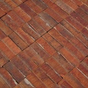 Reclaimed end grain parquet in afzelia wood (7 x 7 cm) - Sold per m2