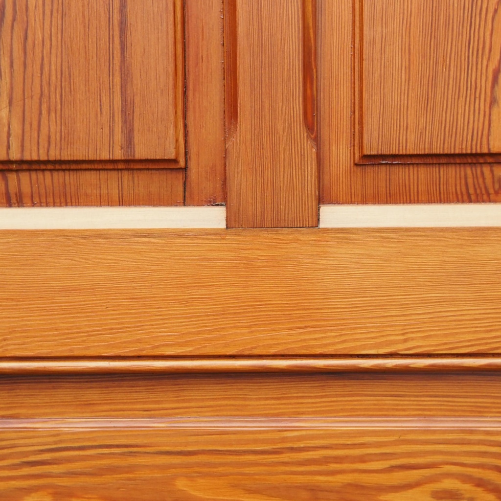 Door in varnished solid pine  (H. 246 cm x W. 87 cm) - Right