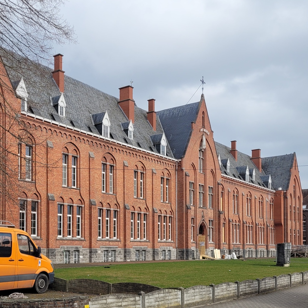 Door in varnished solid pine from Opwijk monastery (H. 246 cm x W. 87 cm) - Right/Left