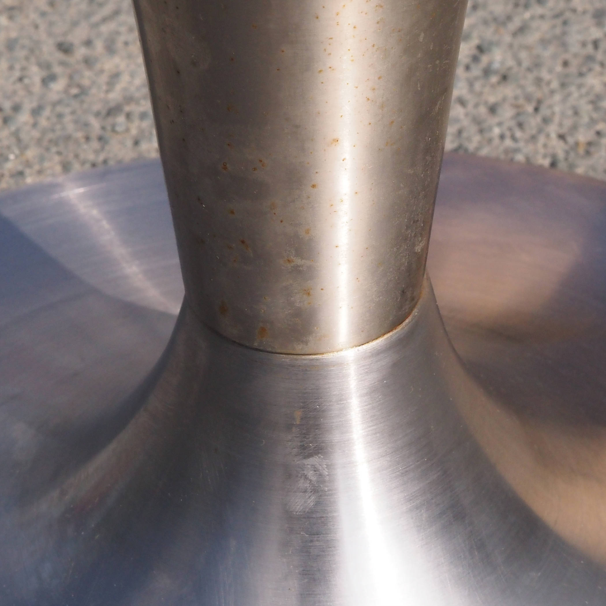 Table leg in stainless steel (H. 70 cm )