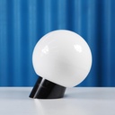 Wall/Ceiling light in opaline glass and bakelite - Angled