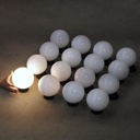 Wall/Ceiling light in opaline glass and bakelite - Straight