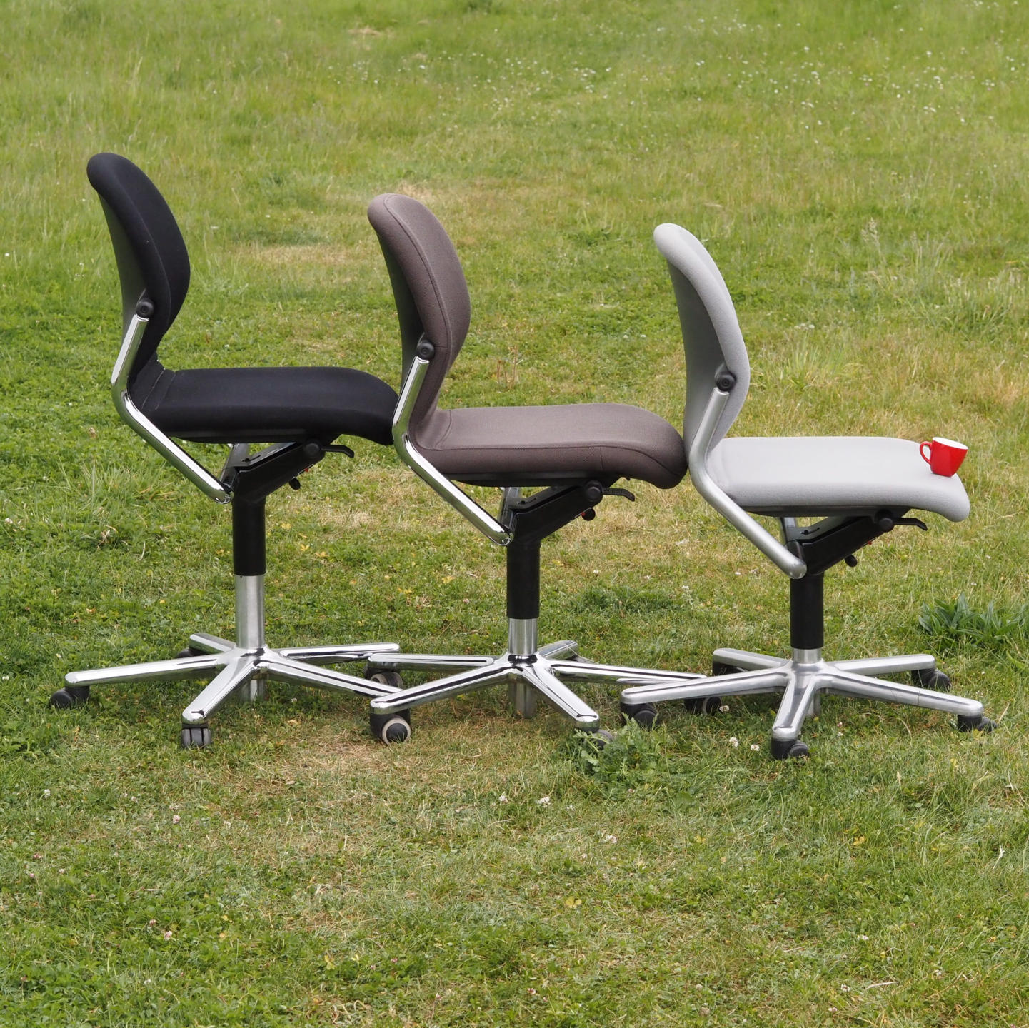 Swivel office chair 'FS 211/8' by Klaus Franck &amp; Werner Sauer for Wilkhahn (ca. 1980) - Black