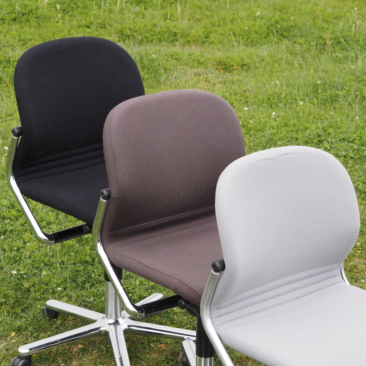 Swivel office chair 'FS 211/8' by Klaus Franck &amp; Werner Sauer for Wilkhahn (ca. 1980) - Black