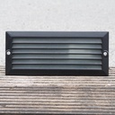 Outdoor recessed wall light 'Elegance' - Black (IP44)