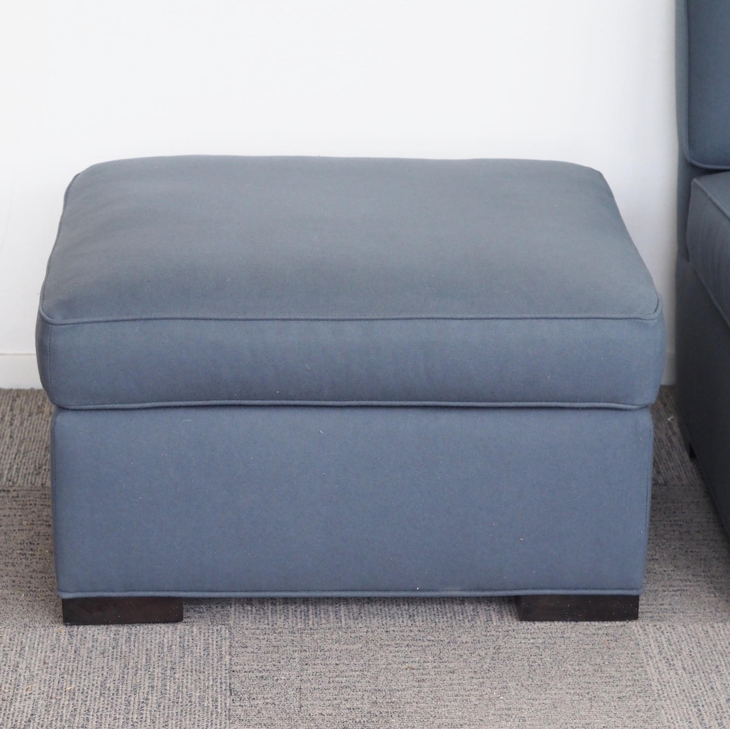 Sofa module with ottoman by Donghia