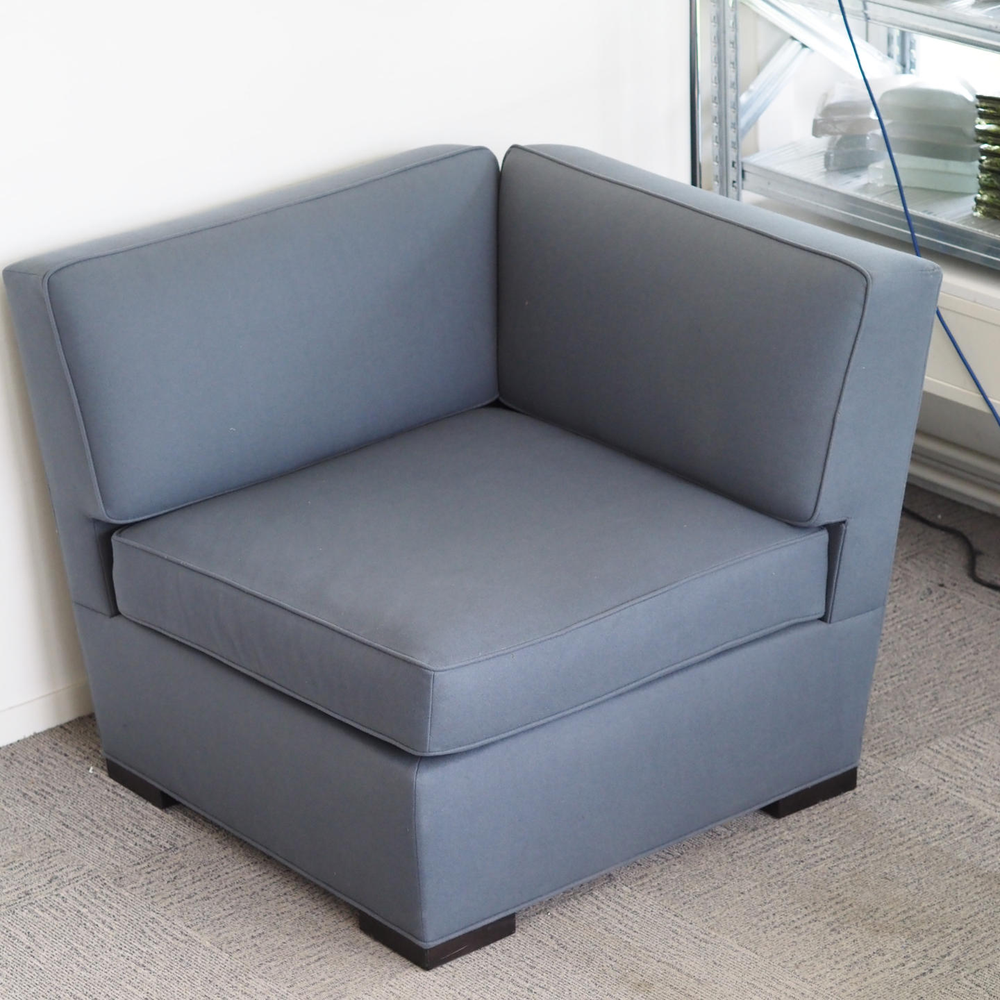 Sofa module with ottoman by Donghia