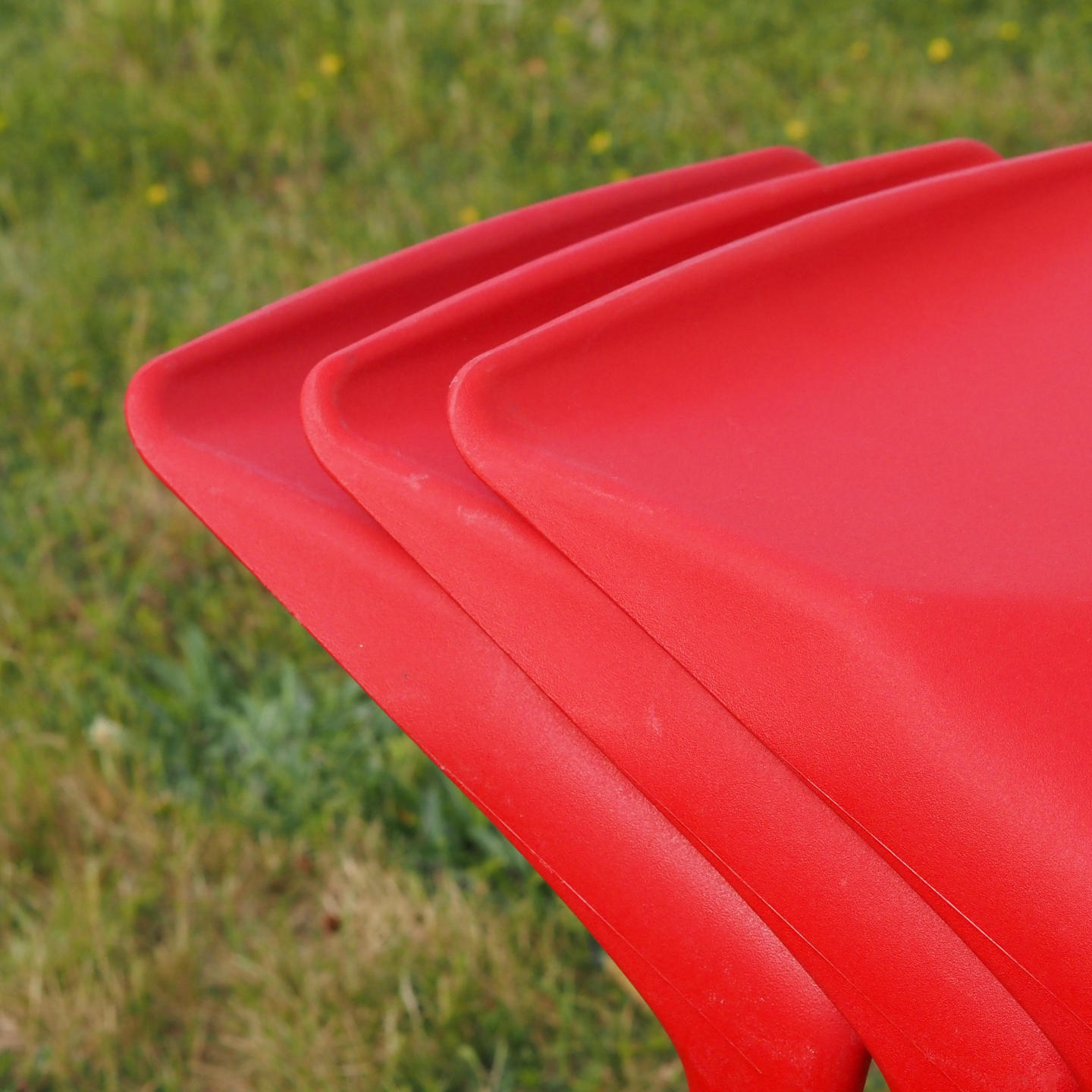 Bar stool 'Miura' by Konstantin Grcic for Plank (2005) - Red