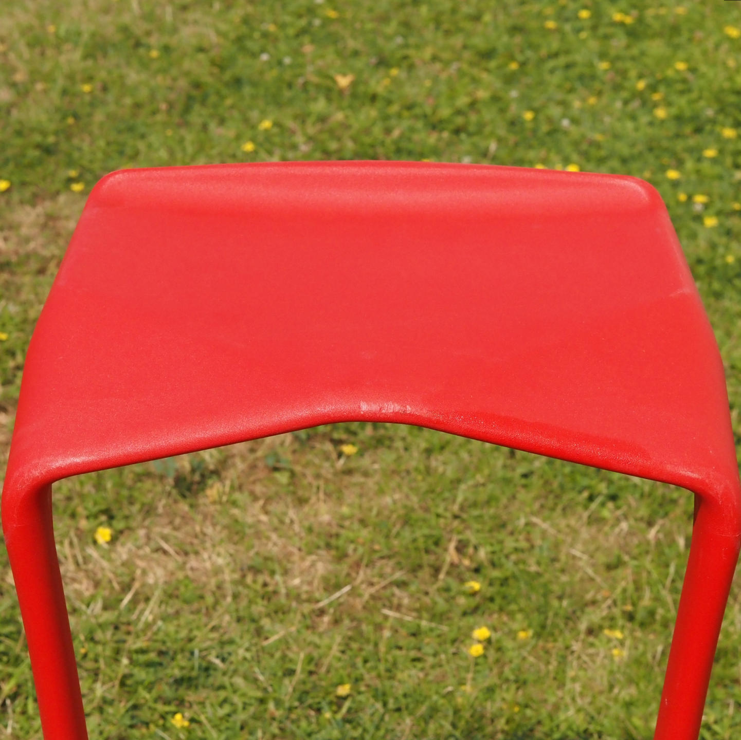 Bar stool 'Miura' by Konstantin Grcic for Plank (2005) - Red