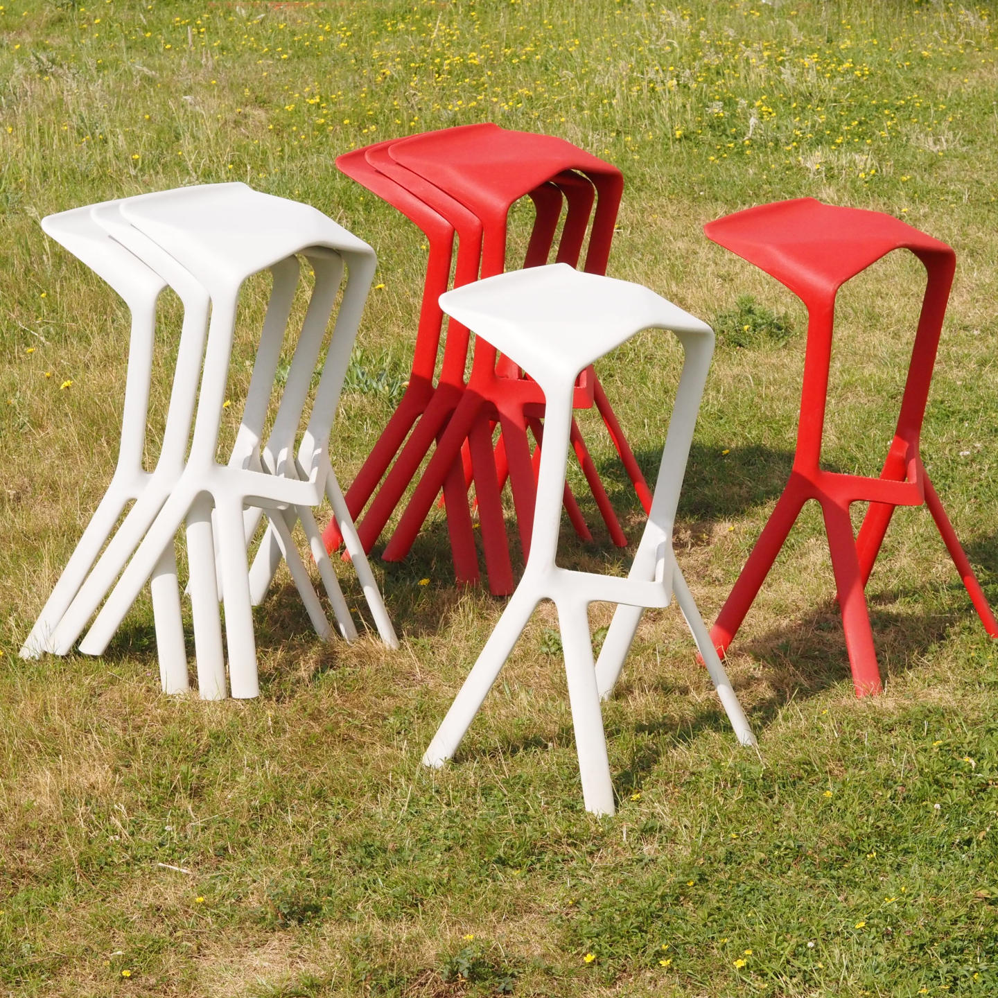 Bar stool 'Miura' by Konstantin Grcic for Plank (2005) - White