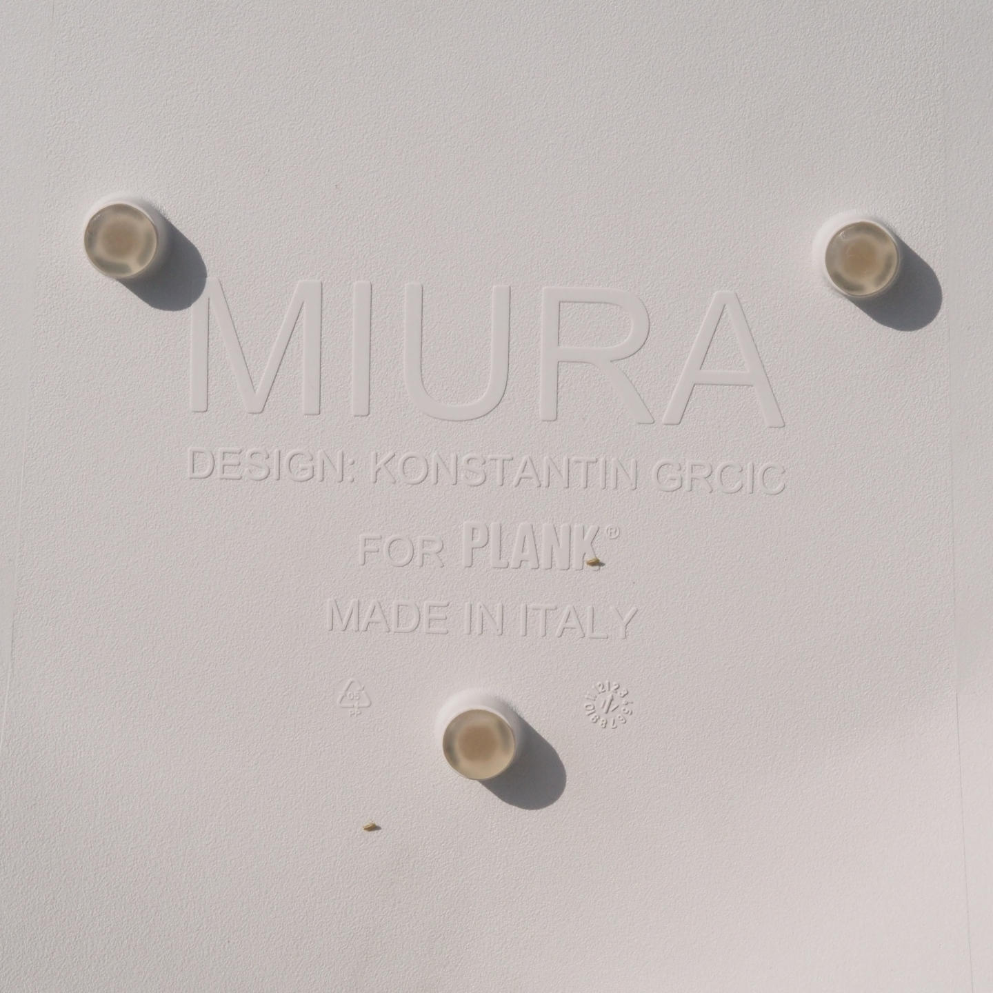 Bar stool 'Miura' by Konstantin Grcic for Plank (2005) - White