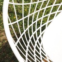 Armchair 'Sidera' in polyamide with wooden legs