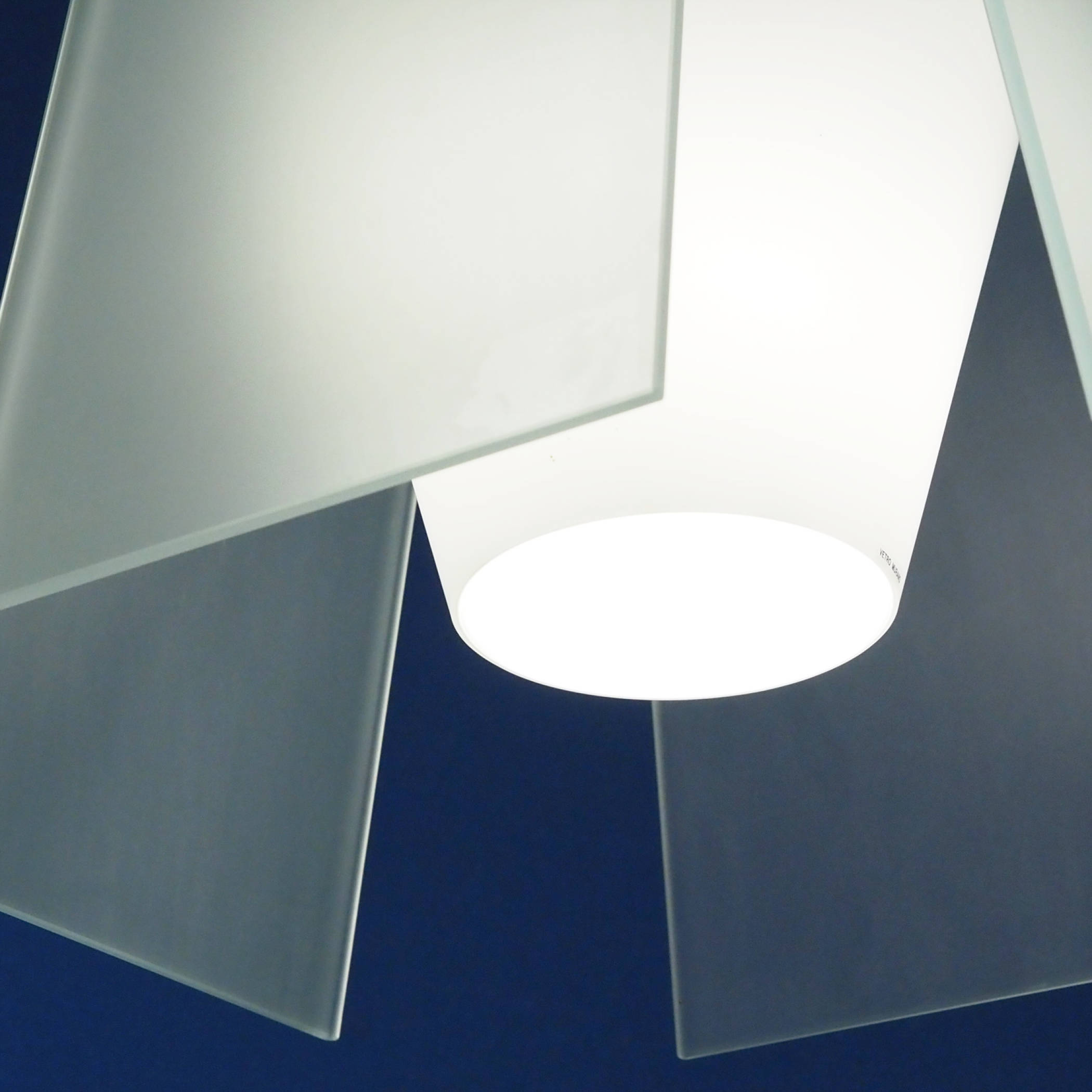 Hanging light 'Quadralta' in Murano glass by Foscarini
