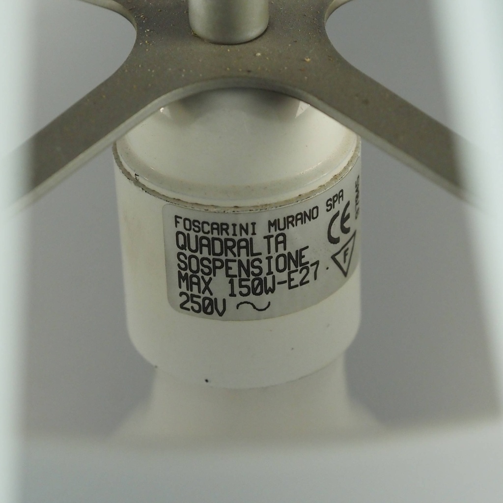 Hanging light 'Quadralta' in Murano glass by Foscarini