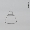Hanging light 'Cabasa' in white lacquered steel by Serax