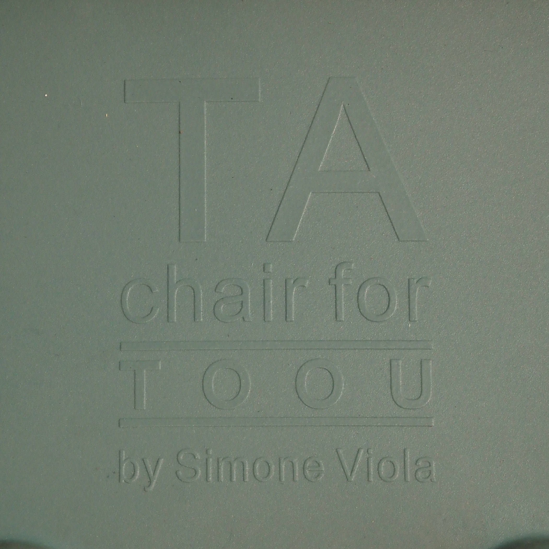 Armchair 'Ta' by Simone Viola for Toou - Blue