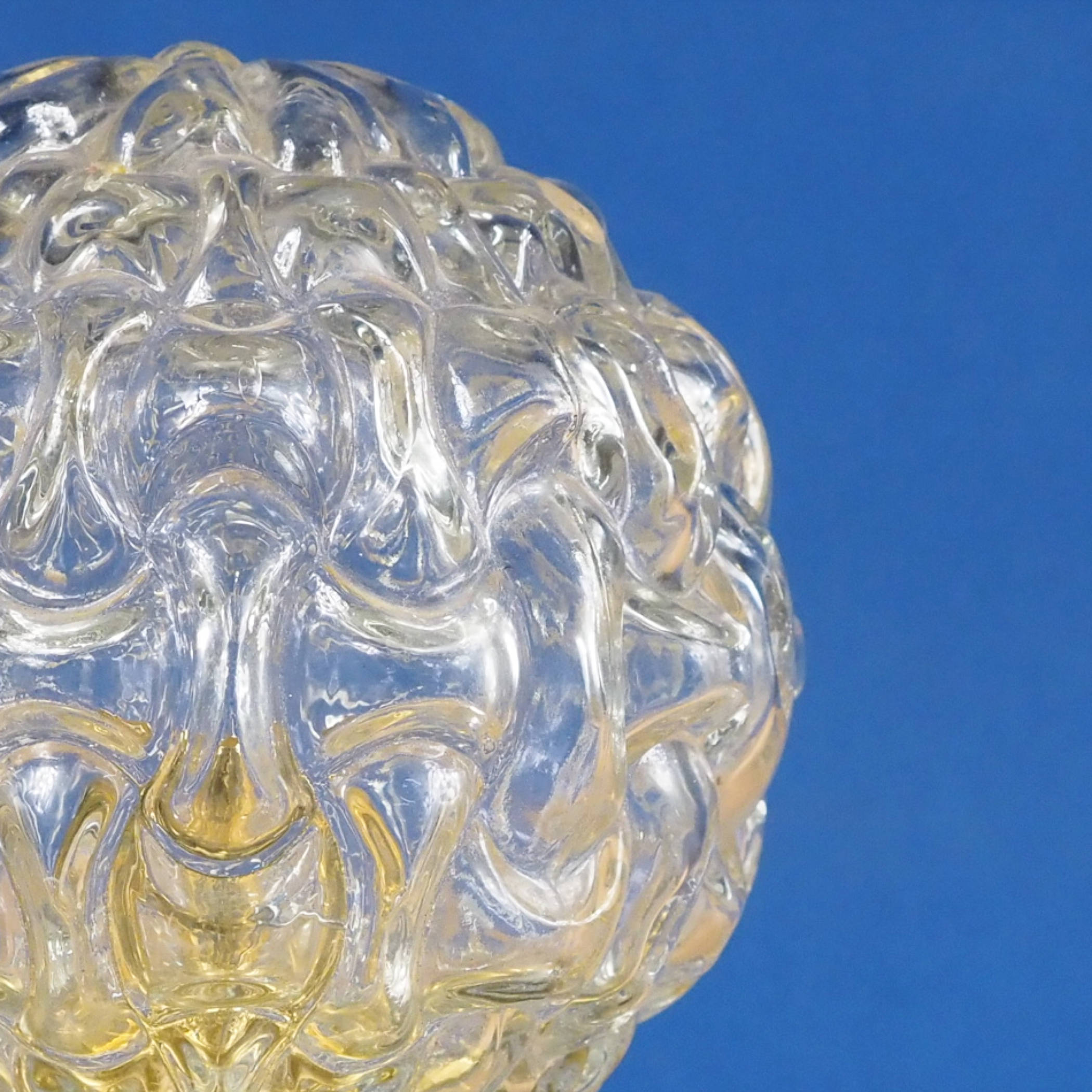 Wall/Ceiling light 'Richard' with textured glass diffuser