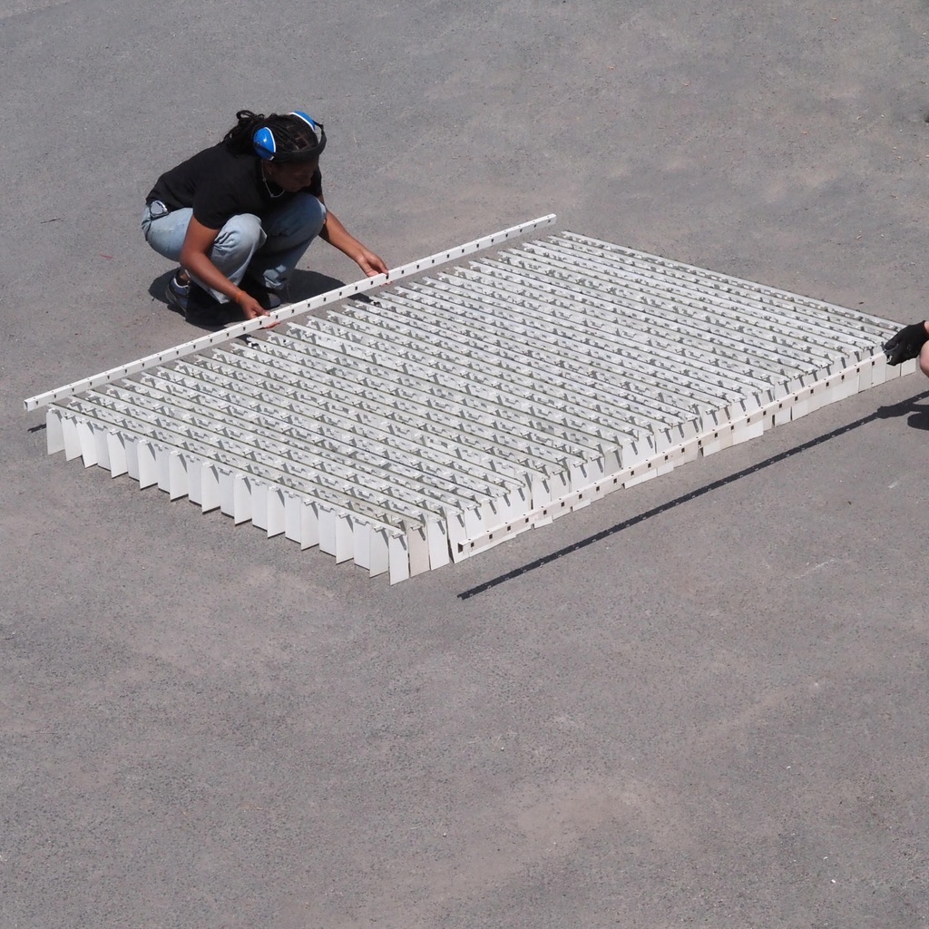 Light diffusing ceiling 'Mille Feuille' from Générale de Banque (3,2 M2)