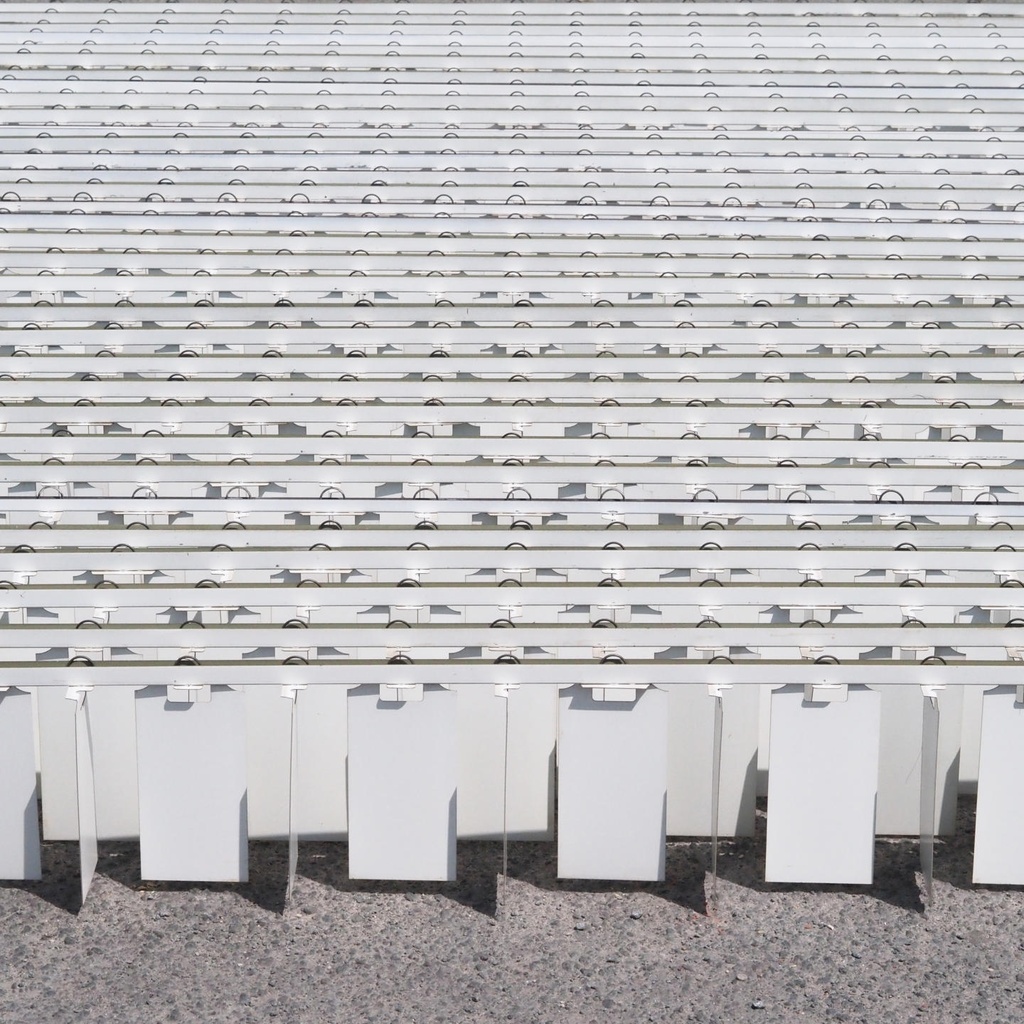 Profile 'Mille feuille' for light diffusing ceiling from Générale de Banque