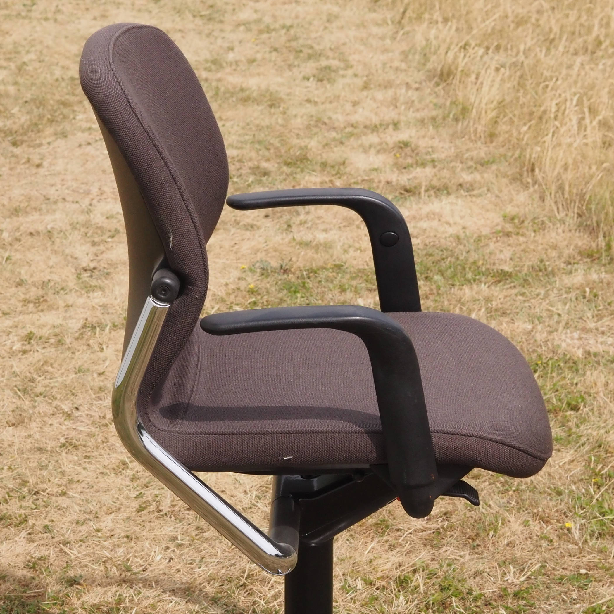 Office armchair 'FS 211/8' by Klaus Franck &amp; Werner Sauer for Wilkhahn (ca. 1980) - Brown