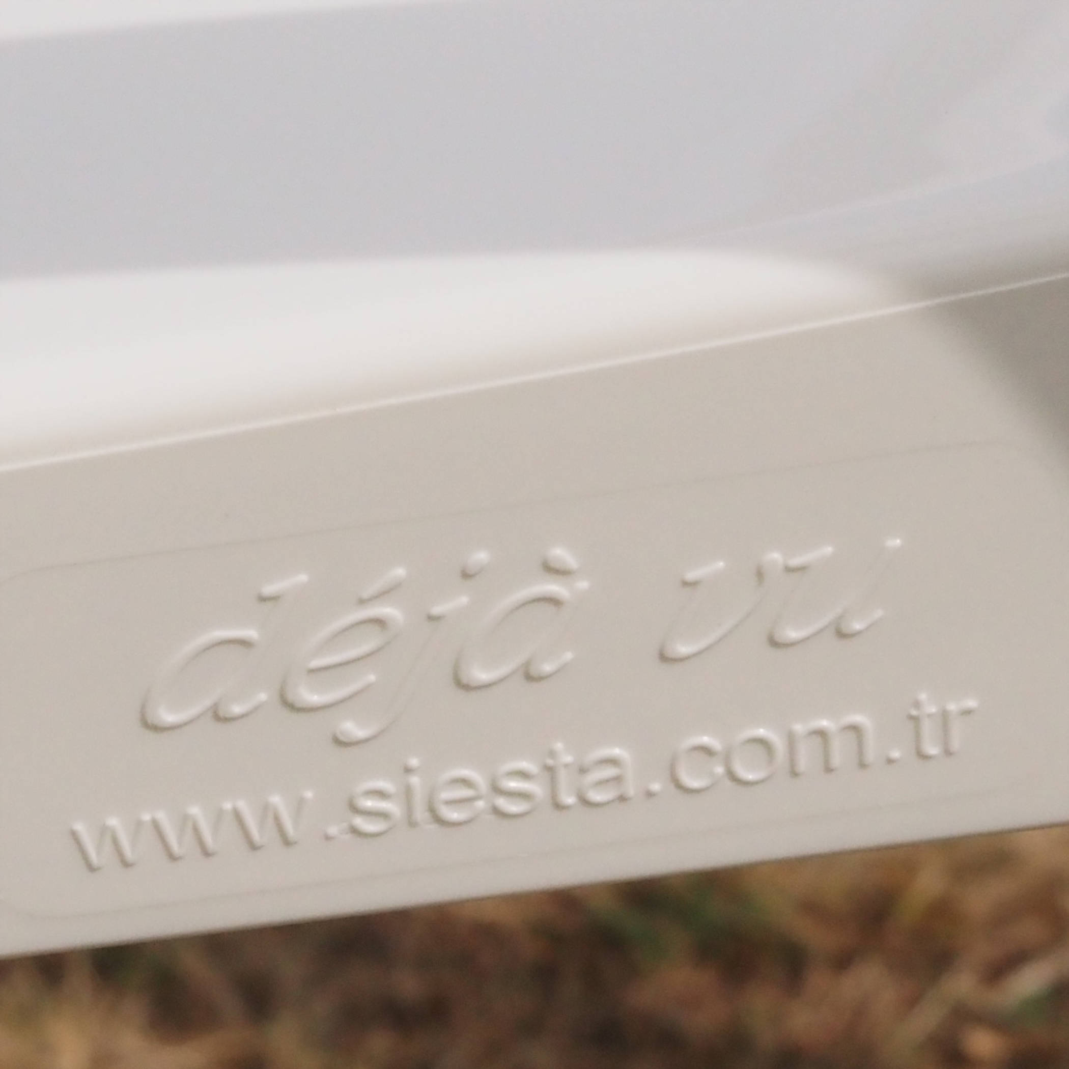 Stackable armchair 'Dejavu' in polycarbonate by Siesta