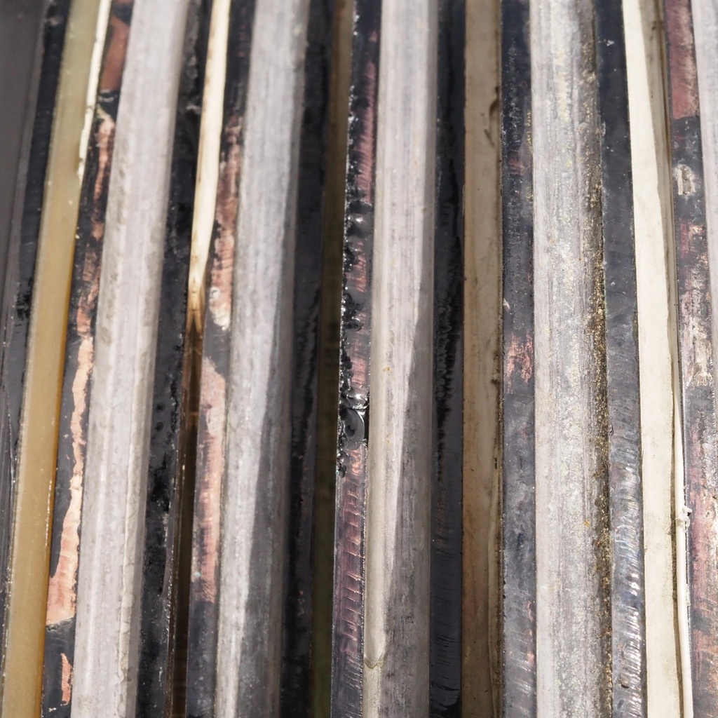 Large glass window from CBR Building by Constantin Brodzki & Marcel Lambrichs (ca. 1970)