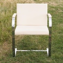Cantilever armchair attributed to Ludwig Mies van der Rohe & Lilly Reich - Cream