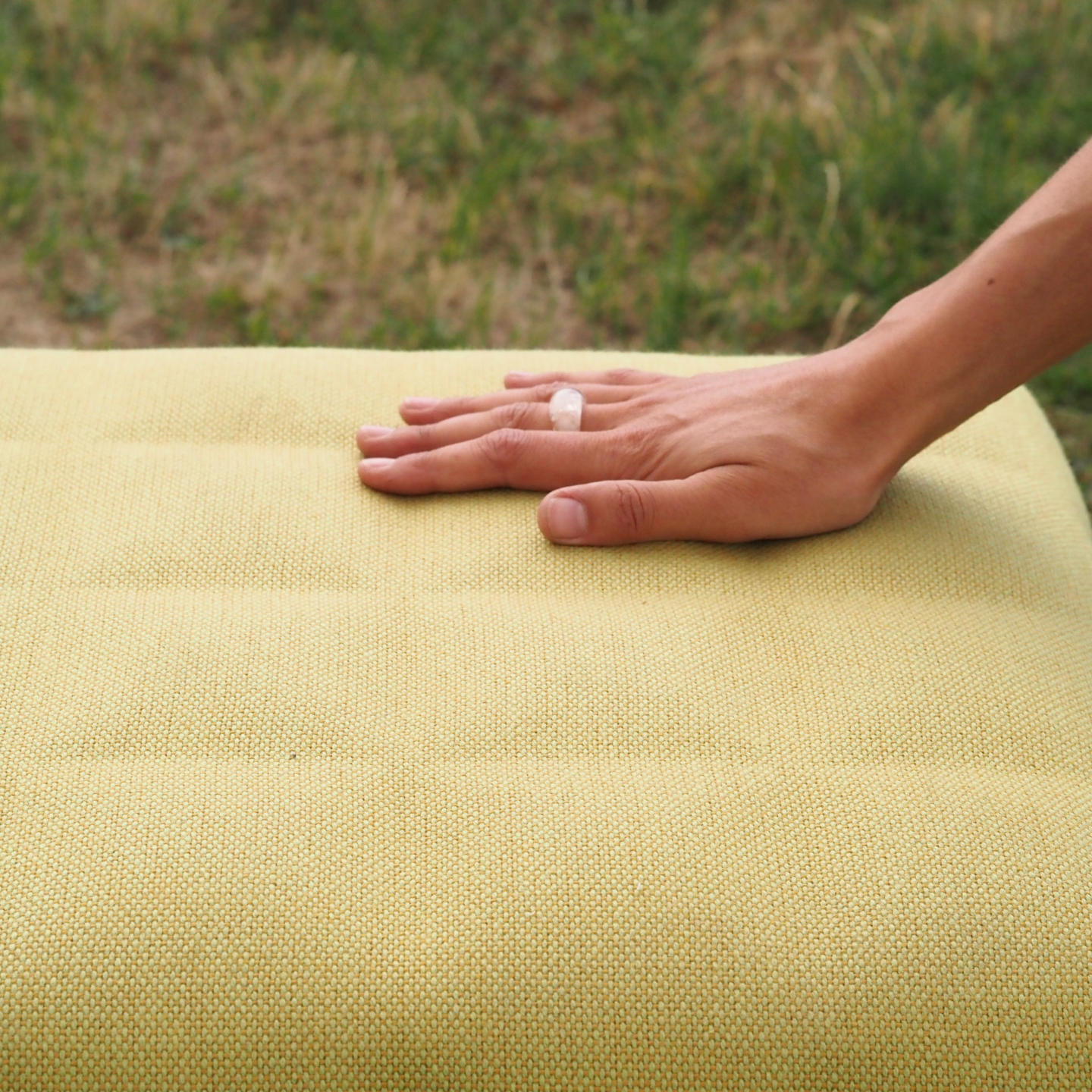 Acoustic ottoman 'BuzziCube 3D' by  Alan Gilles for BuzziSpace
