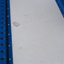 Large shelf by Mecalux (H. 230 cm) - Epoxy (White vertical frame)