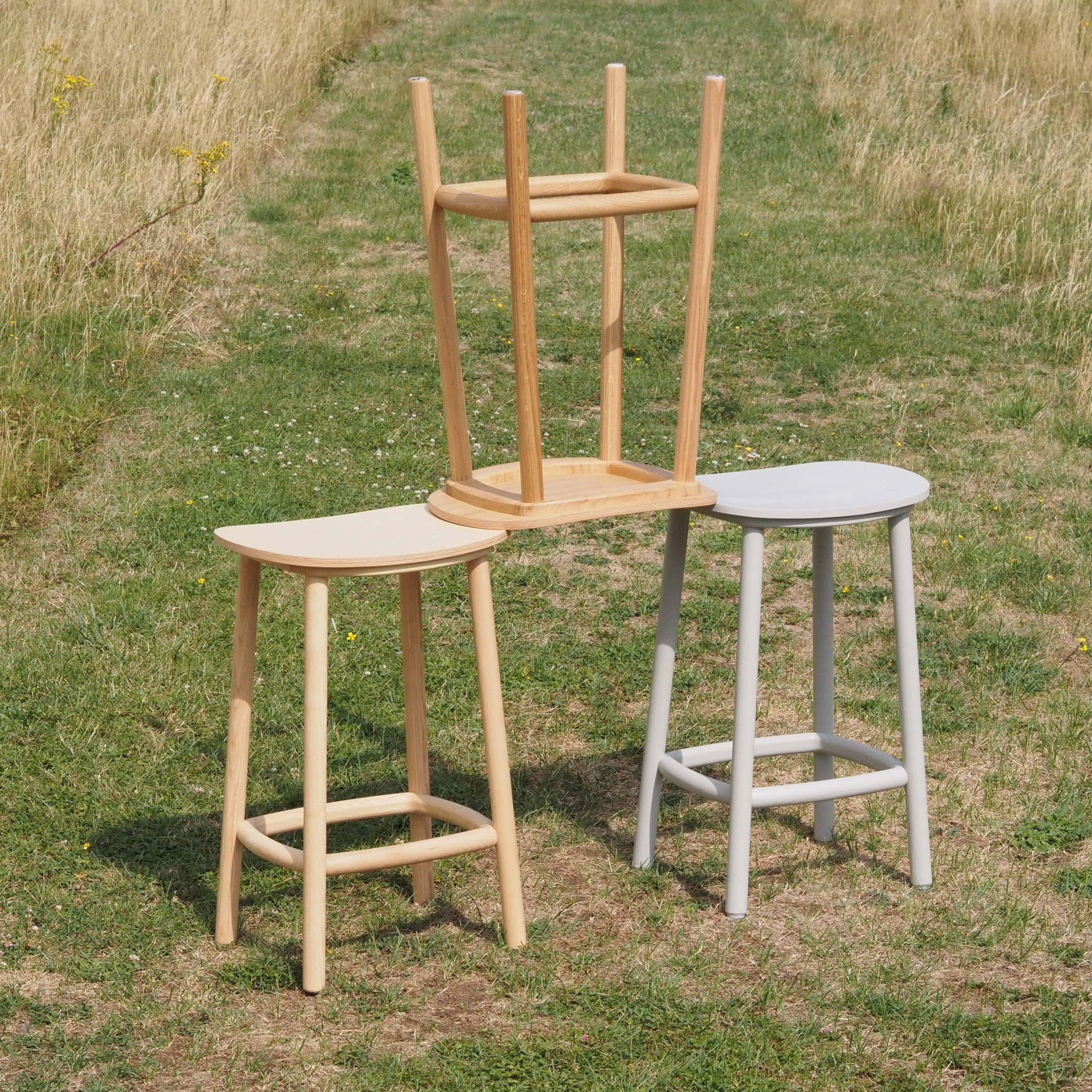 Stool 'Paddle' by Benoit Deneufbourg for Cruso (H. 65 cm)
