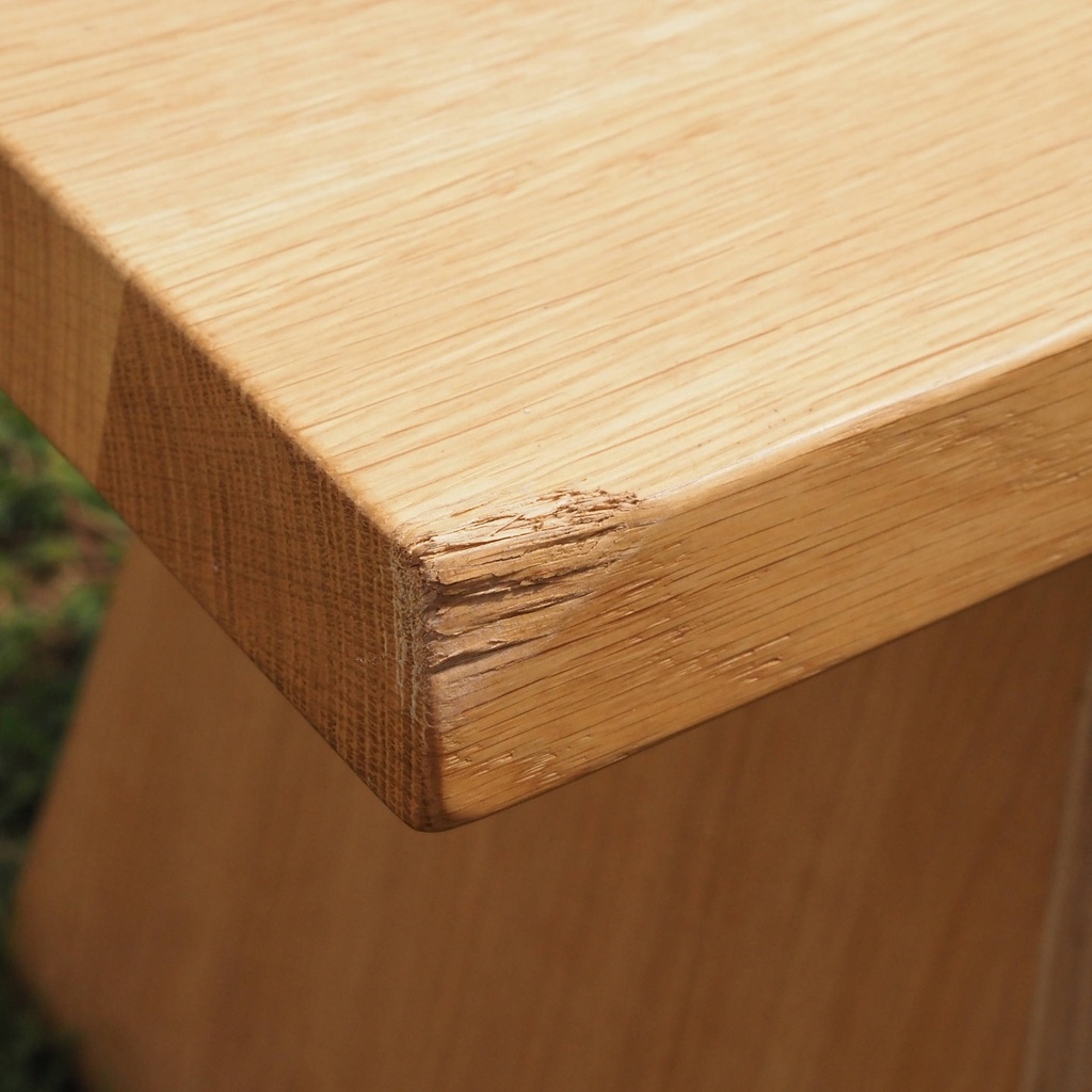 Bench 'June' in solid oak by Jean-François D'Or for Cruso