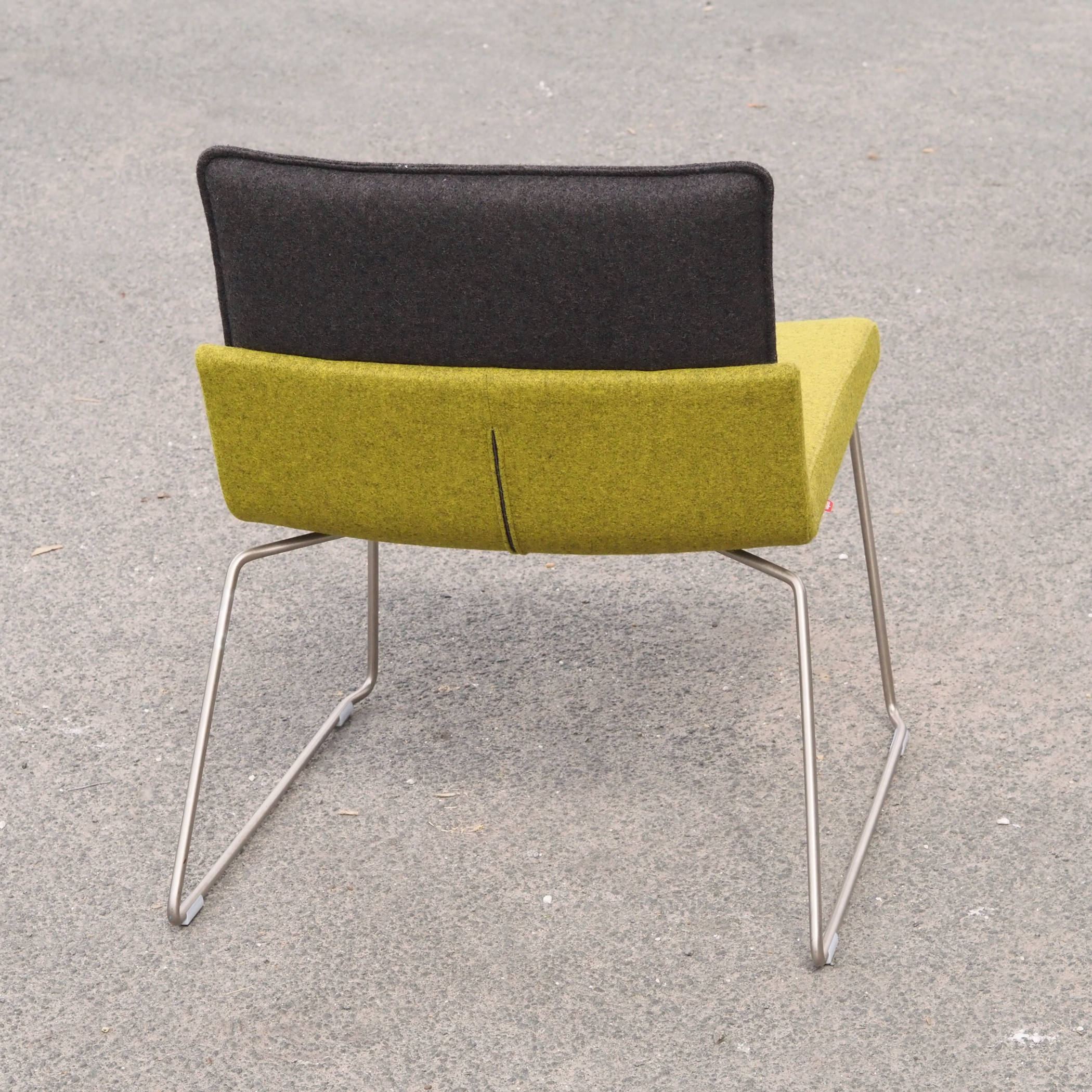 Lounge chair 'Triennial Relax' by Bernotat&amp;Co for Gispen - Grey/green