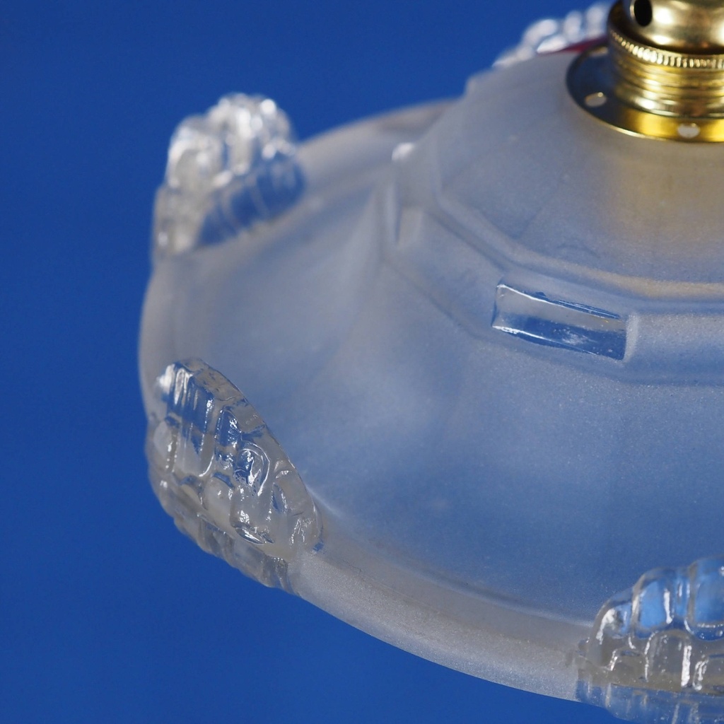 Hanging light 'Bonnie' with textured & frosted glass diffuser