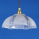 Hanging light 'Daniel' with textured & frosted glass diffuser