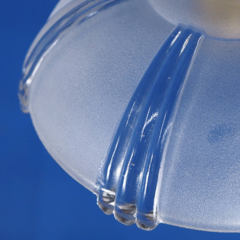 Hanging light 'Daniel' with textured & frosted glass diffuser