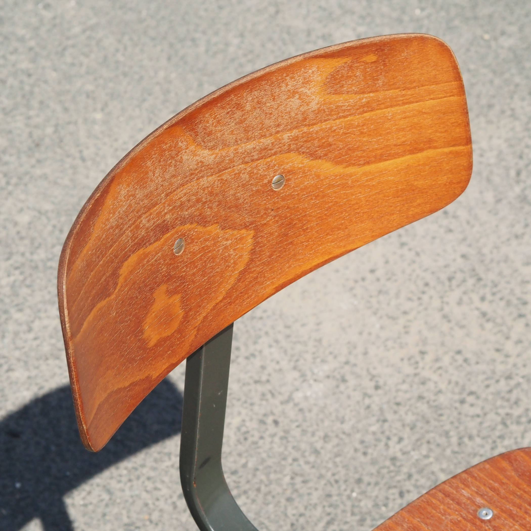 School chair in pagwood with cross-feet