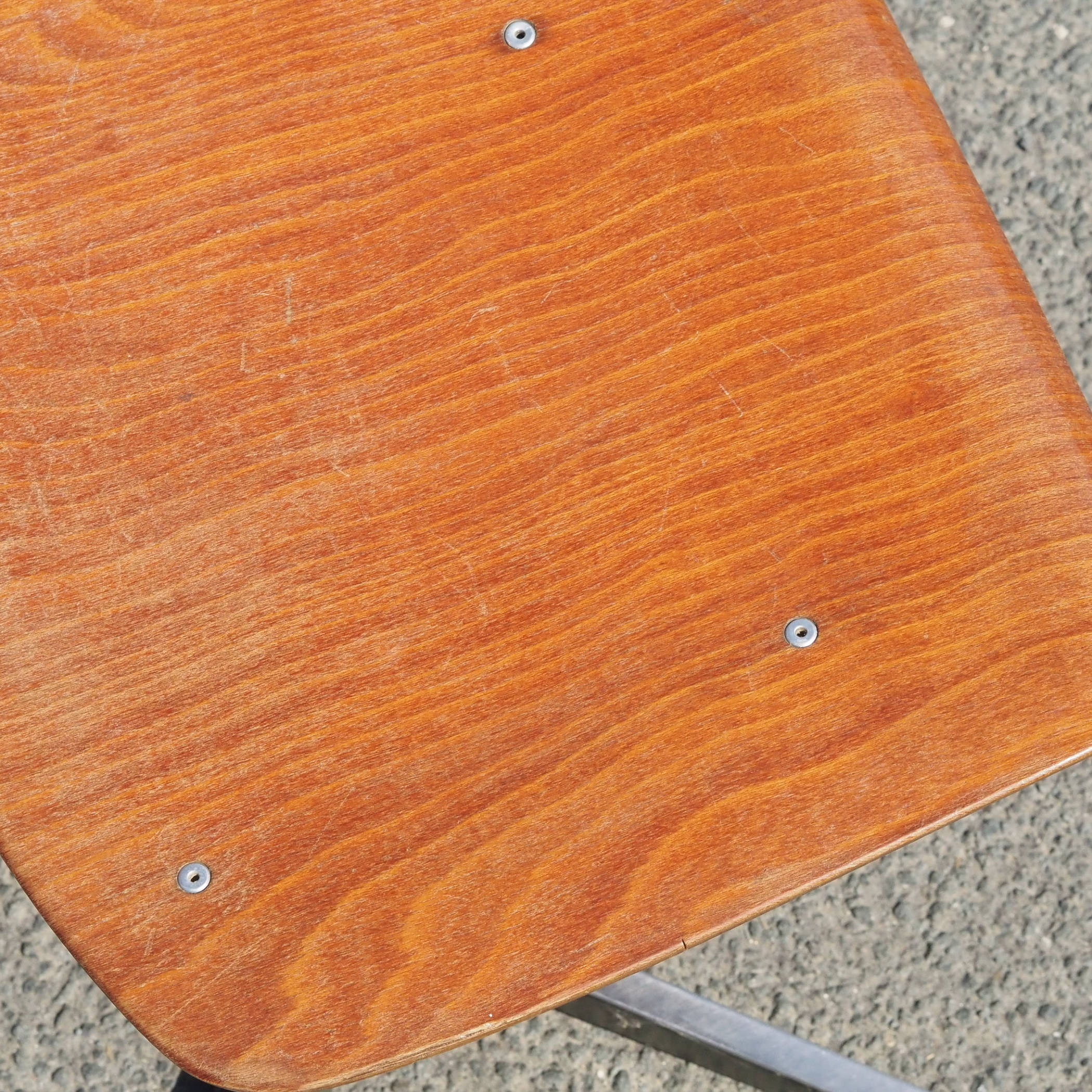 School chair in pagwood with cross-feet