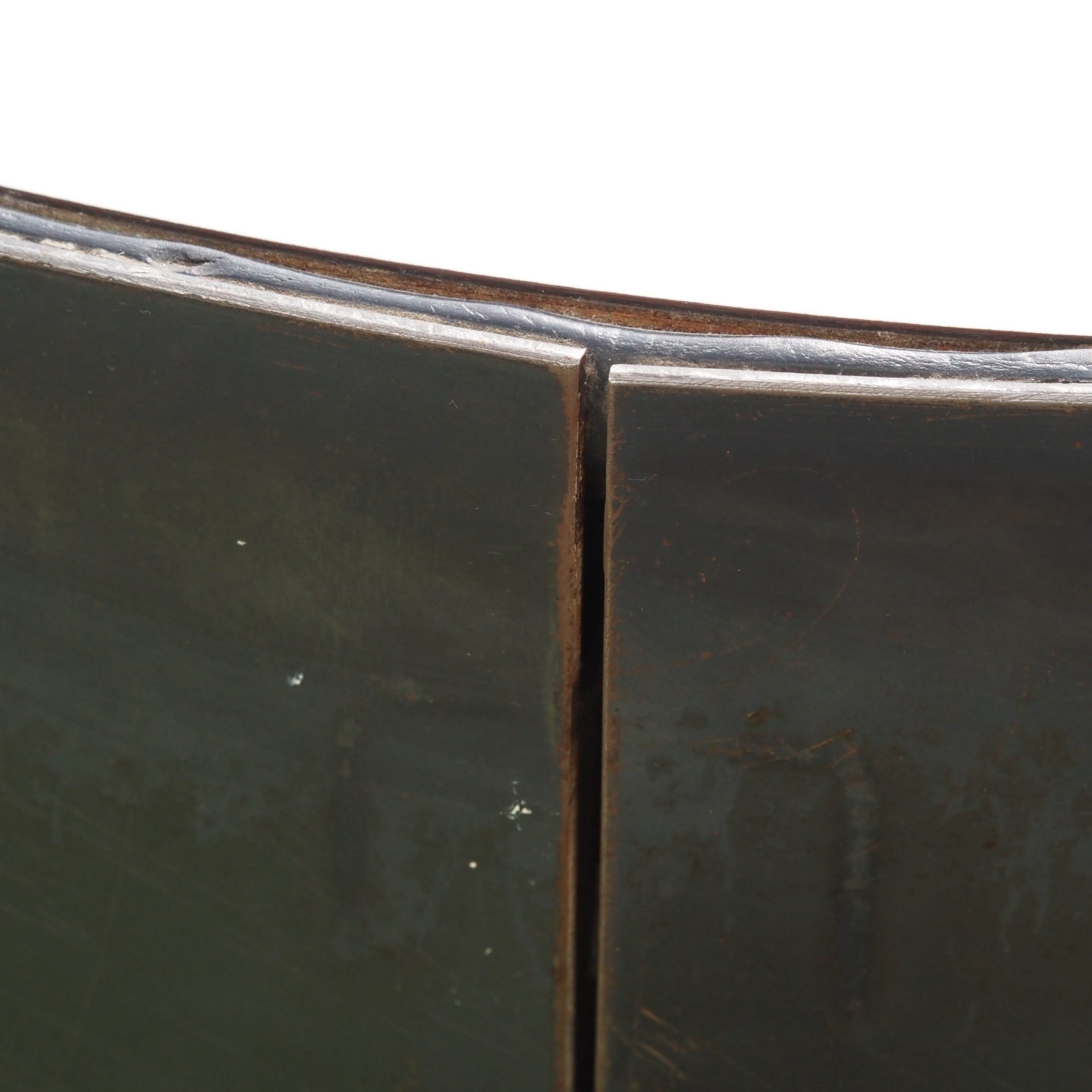 High table in steel with footrest by Christophe Gevers from the Générale de Banque