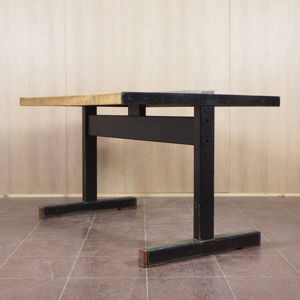 Cafeteria table by Christophe Gevers from the Générale de Banque (L. 120 or 180 cm)