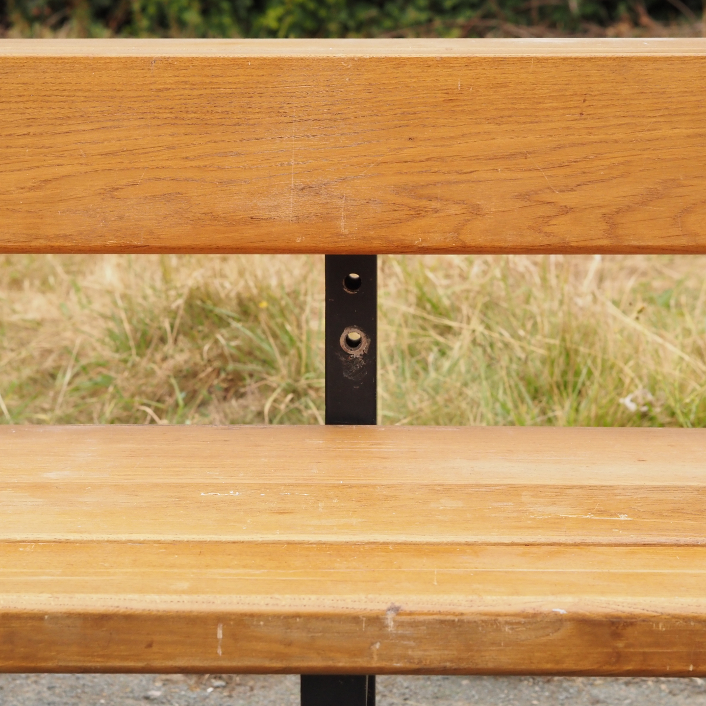 Bench in solid oak by Christophe Gevers from the Générale de Banque (various lengths)